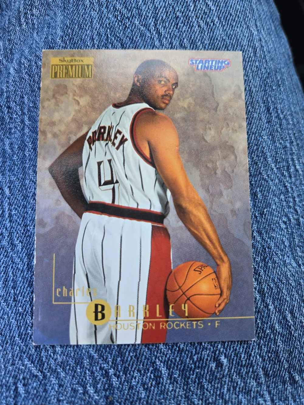 NBA Starting Lineup Charles Barkley Trading Card - Blue, White, Red